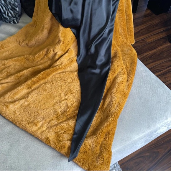 Alexander Wang Women's Black Silk Asymmetric Exposed Leg Skirt with Shorts - Picture 13 of 16